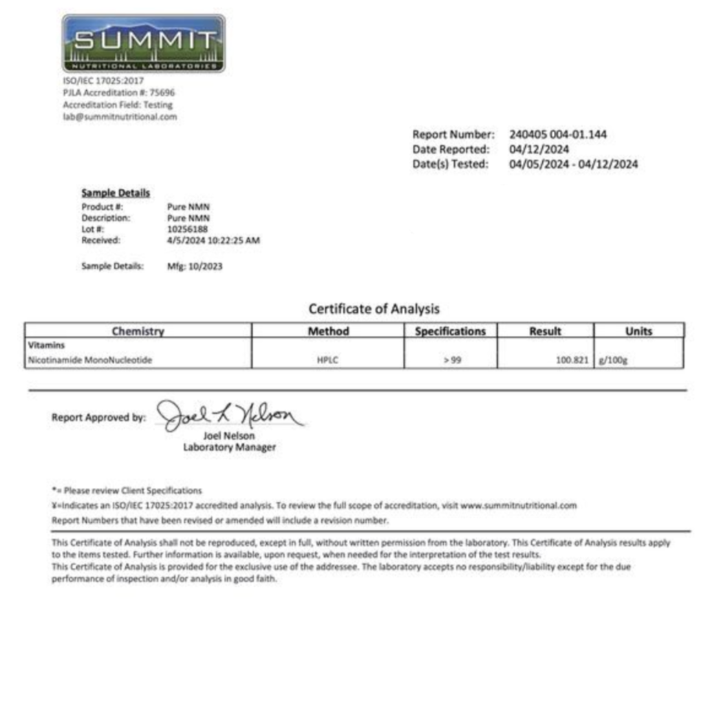 NMN+ (Nicotinamide Mononucleotide) Powder